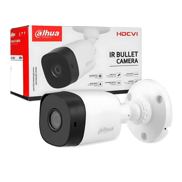 CAMARA BULLET 1080P DAHUA 2.8MM IP67 DUAL LIGHT DH-HAC-B1A21N-U-IL-A CON AUDIO